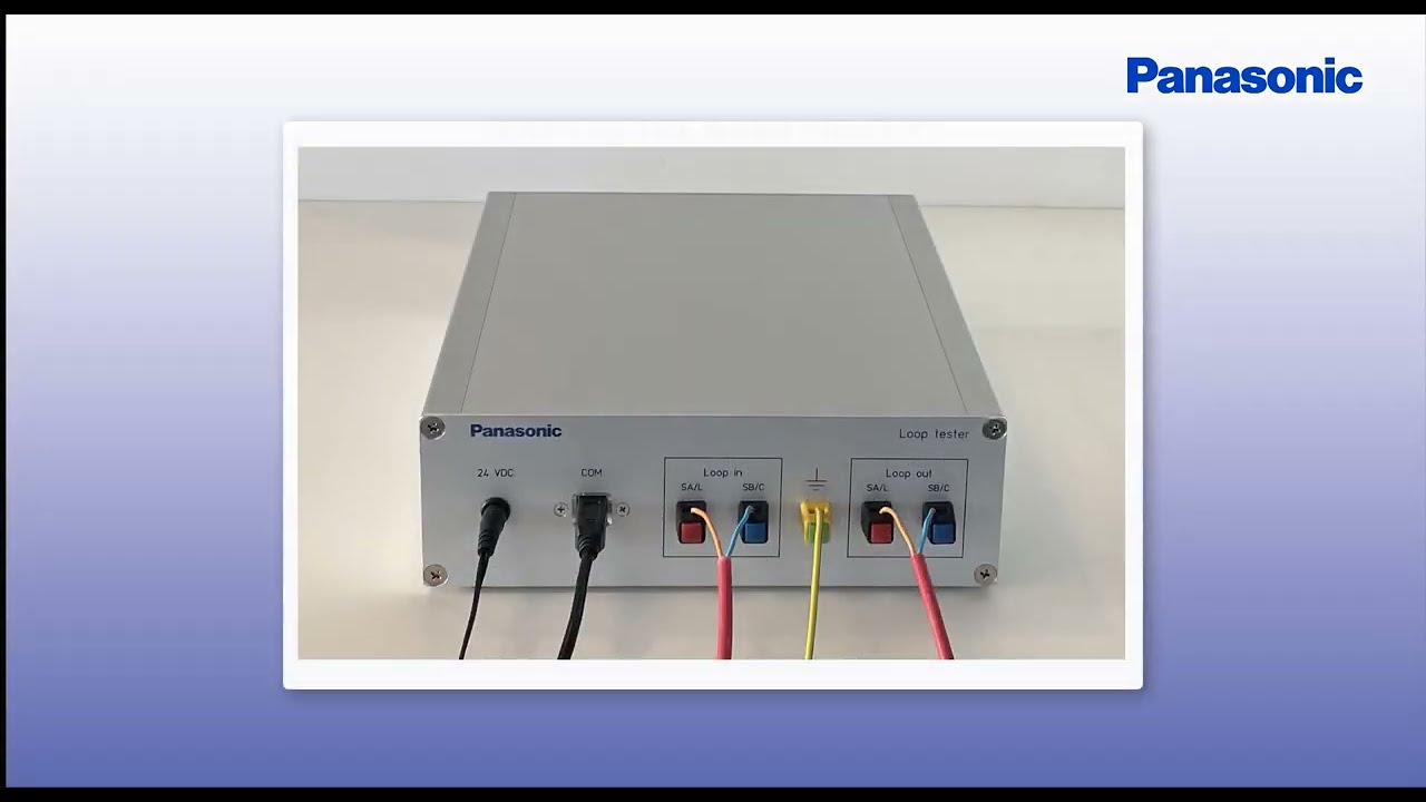 How to use the loop tester for Panasonic fire alarm systems