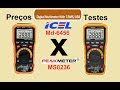 ICEL MD 6456 X HYELEC PEAKMETER MS8236 x Mustool  MT826 REVIEW Com Testes e Preços