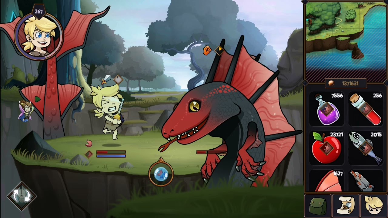 tales hero Update 2022 Hero Tale 0.2.1 beating the big snake/dragon Leviathan