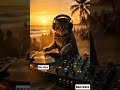 This cat just made everyone on the beach regret their life choices #dj #party #funny