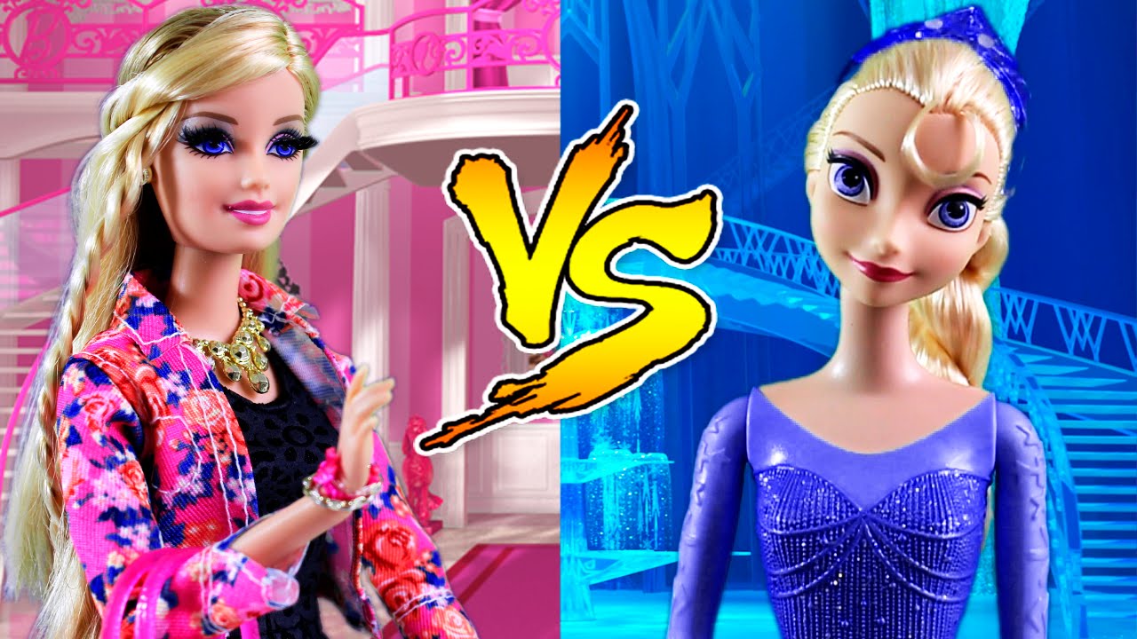 ELSA FROZEN vs BARBIE - Quem vence essa?? 