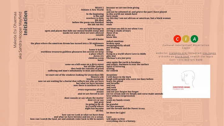 INITIATION - written and performed by Makeda Esi O...