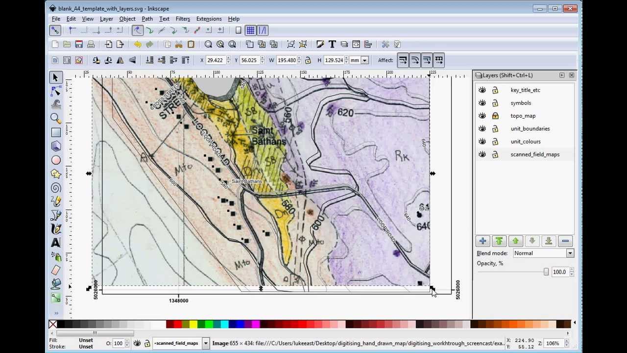 how to use inkscape to create informative map how to use inkscape to create informative map