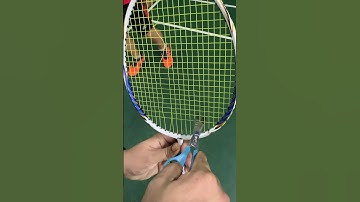 Tip Correct way to cut Badminton String, aviod prevent breakage racket #shorts