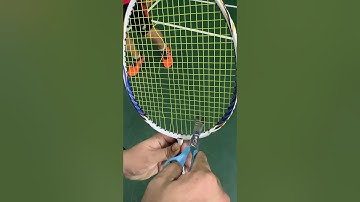 Tip Correct way to cut Badminton String, aviod prevent breakage racket #shorts
