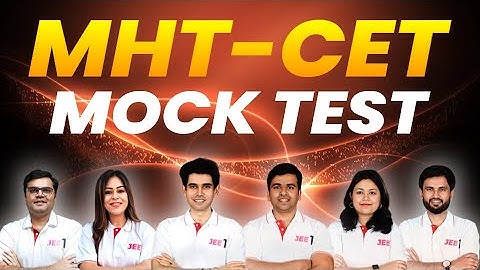 MHT-CET Mock Test #jee1 #mhtcet