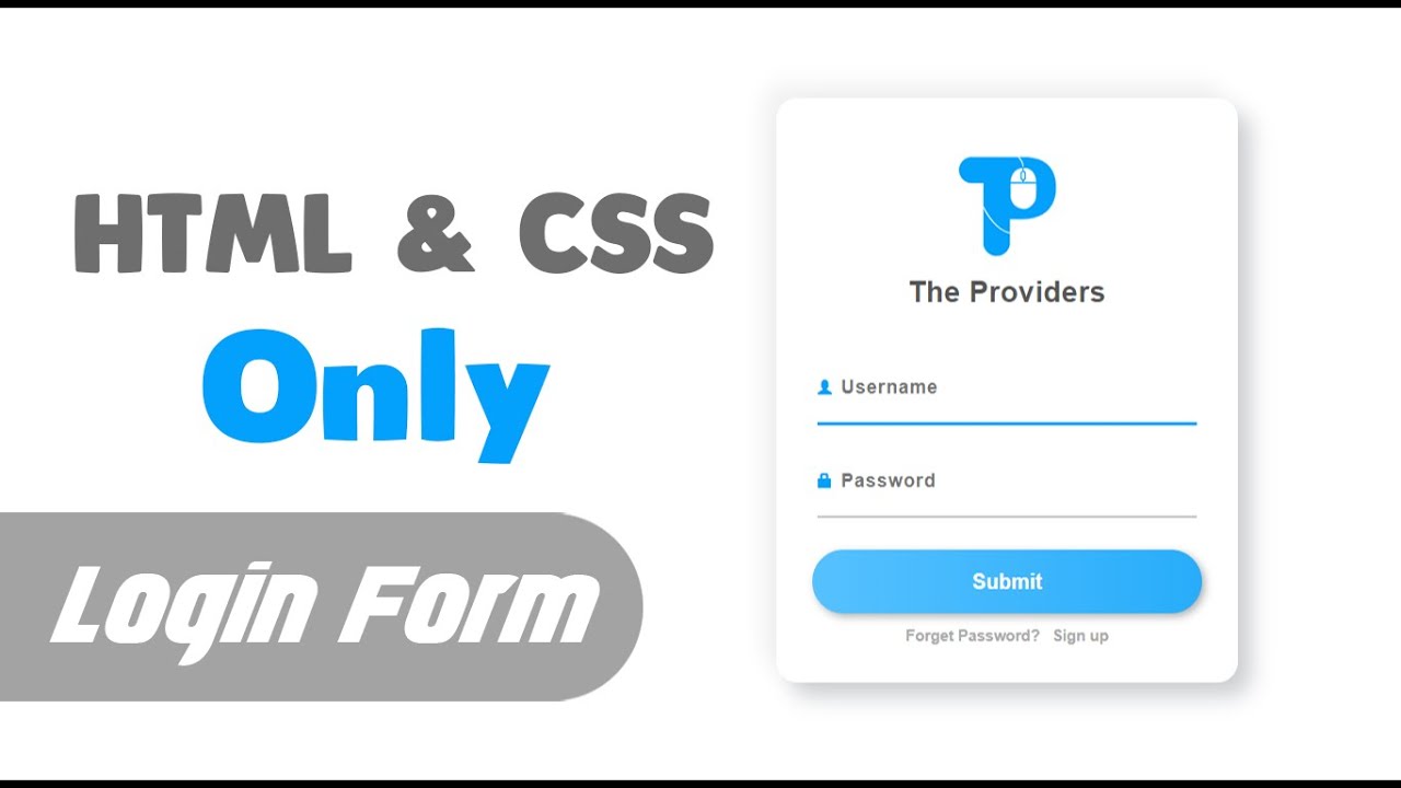 How To Create Login Form In HTML and CSS | make Sign In Form | CSS ...