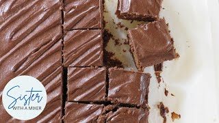 Fudgy Brownies with Chocolate Glaze Recipe