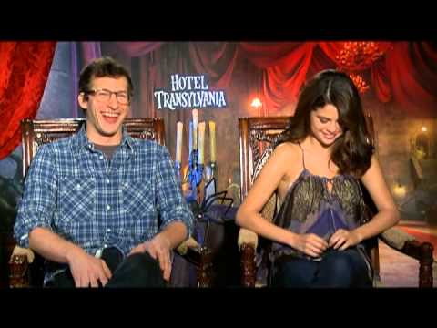 Andy Samberg and Selena Gomez Interview for HOTEL TRANSYLVANIA