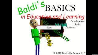 Baldis Basics Development Build Recreation