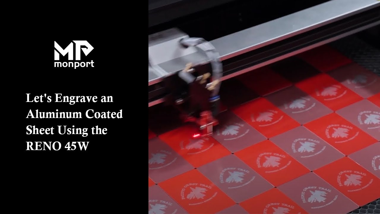 Let's Engrave an Aluminum Coated Sheet Using the RENO 45W PRO 