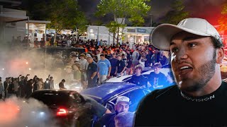 Police Raid Our INSANE Car Meet (Troy Candy brings GTO)