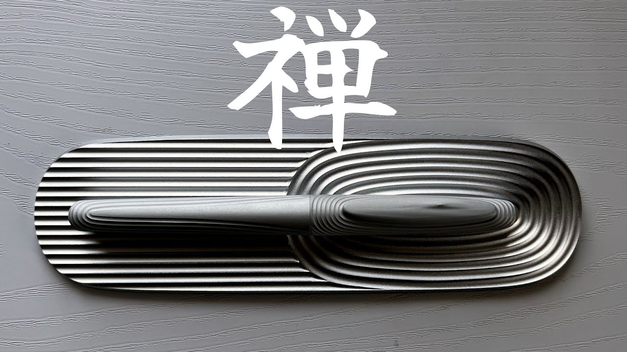枯山水がモチーフの和風ボールペン【ZenPen】 - YouTube