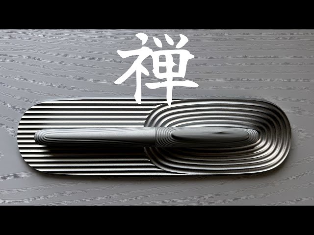 枯山水がモチーフの和風ボールペン【ZenPen】 - YouTube
