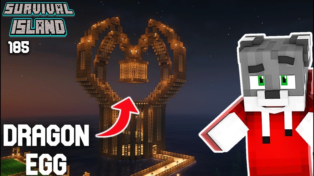 DRAGON EGG Tower! - Minecraft Survival Island Ep:185 - YouTube