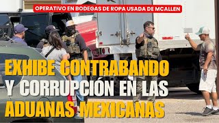 A macro-raid on used clothing warehouses in Texas results in arrests, but also "splashes" the Mex...