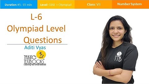 L-6 Olympiad Level Questions | Rational Numbers Class 7 | Aditi Vyas | TTB