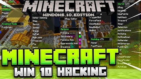 How To Get HACKS In Minecraft Windows 10 Edition | Tutorial