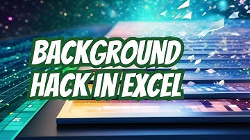 Add a background image in a worksheet in Excel