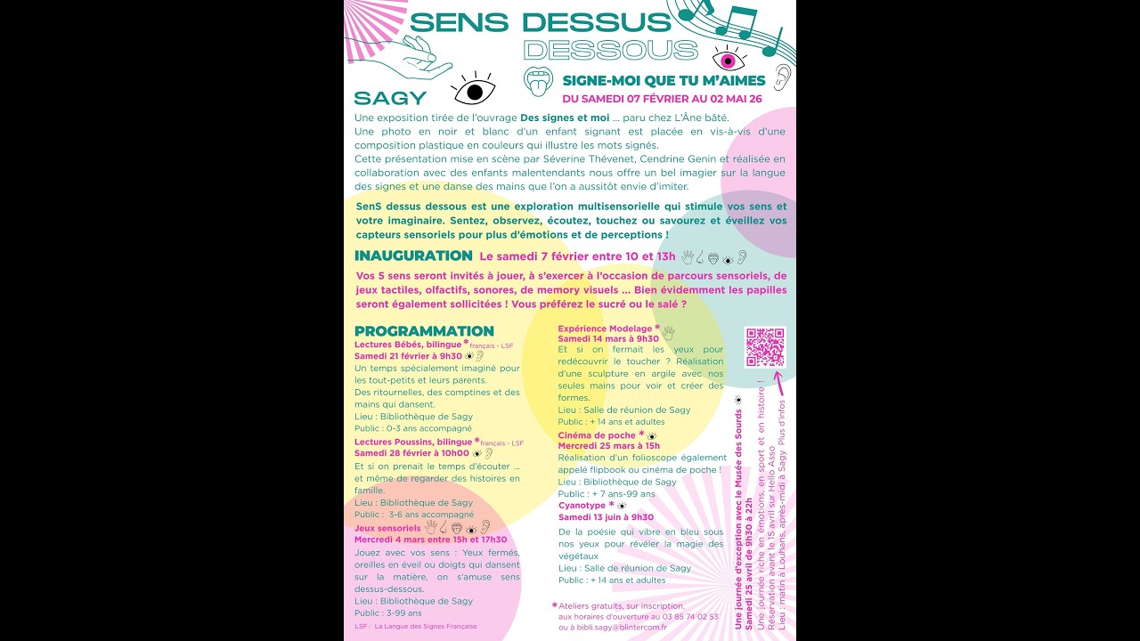 Ateliers lecture bilingue Français/Langue des Signes Française les 21 et 28 février à Sagy 71