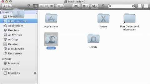 How to find your library on a mac lion