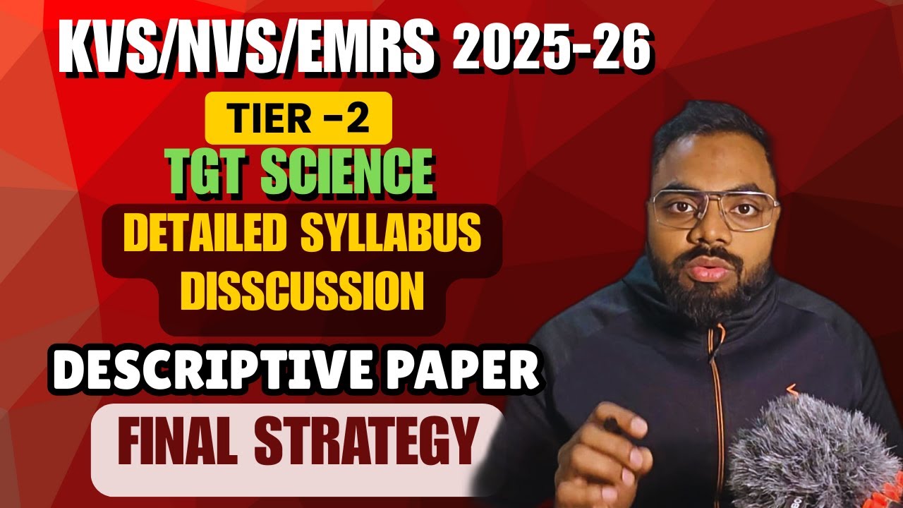 KVS NVS EMRS Tier 2 Strategy TGT SCIENCE Descriptive Paper