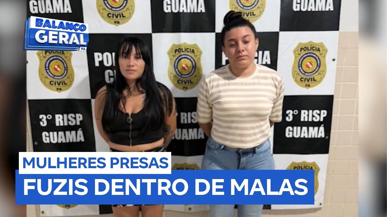 Mulheres são presas com fuzis de origem russa dentro de ônibus no Pará