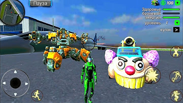 Rope Frog Ninja Hero Strange Gangster Vegas - New Game of driving robot tank - Android Gameplay