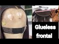 HOW TO CUT A GLUELESS FRONTAL WIG || CUT FRONTAL METHOD