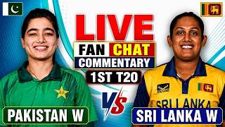 🔴 Live: Pak W vs SL W 1st T20 Match Analysis | 1st Innings Live Cricket Score & Audio Commentary