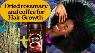 YOUR HAIR WILL GROW LIKE CRAZY //ROSEMARY AND COFFEE WATER FOR EXTREME HAIR GROWTH #trending #hair