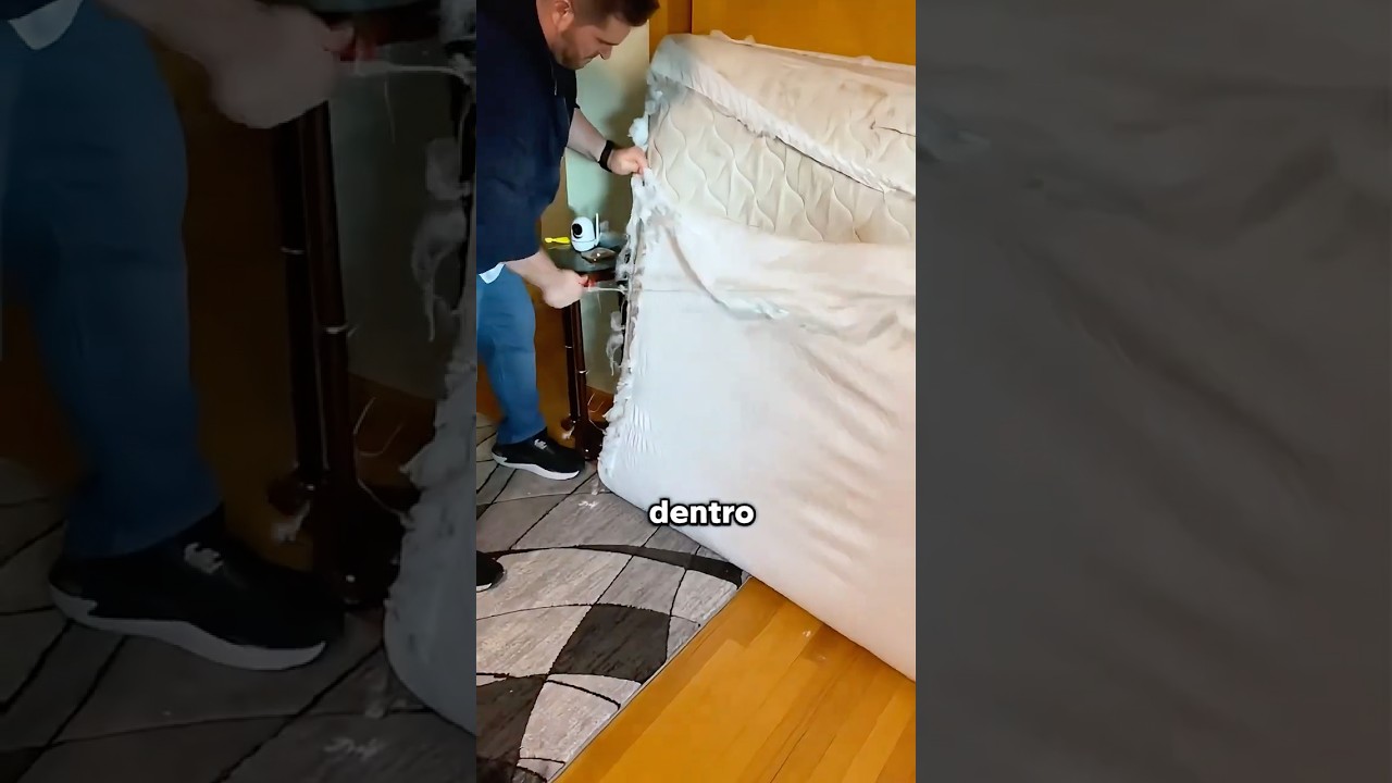 El colchón nuevo escondía algo asqueroso 😱 #satisfying #surprise #shorts