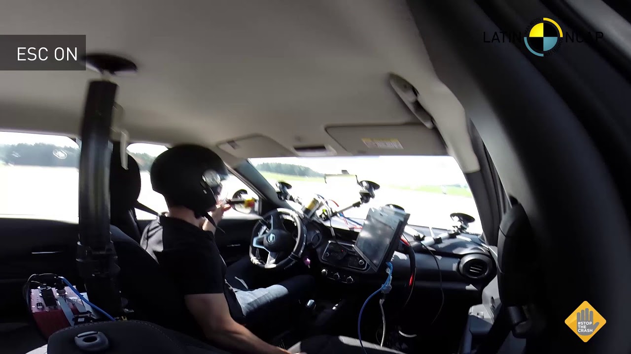 Crash Test Nissan Kicks + 2 Airbags ESC YouTube