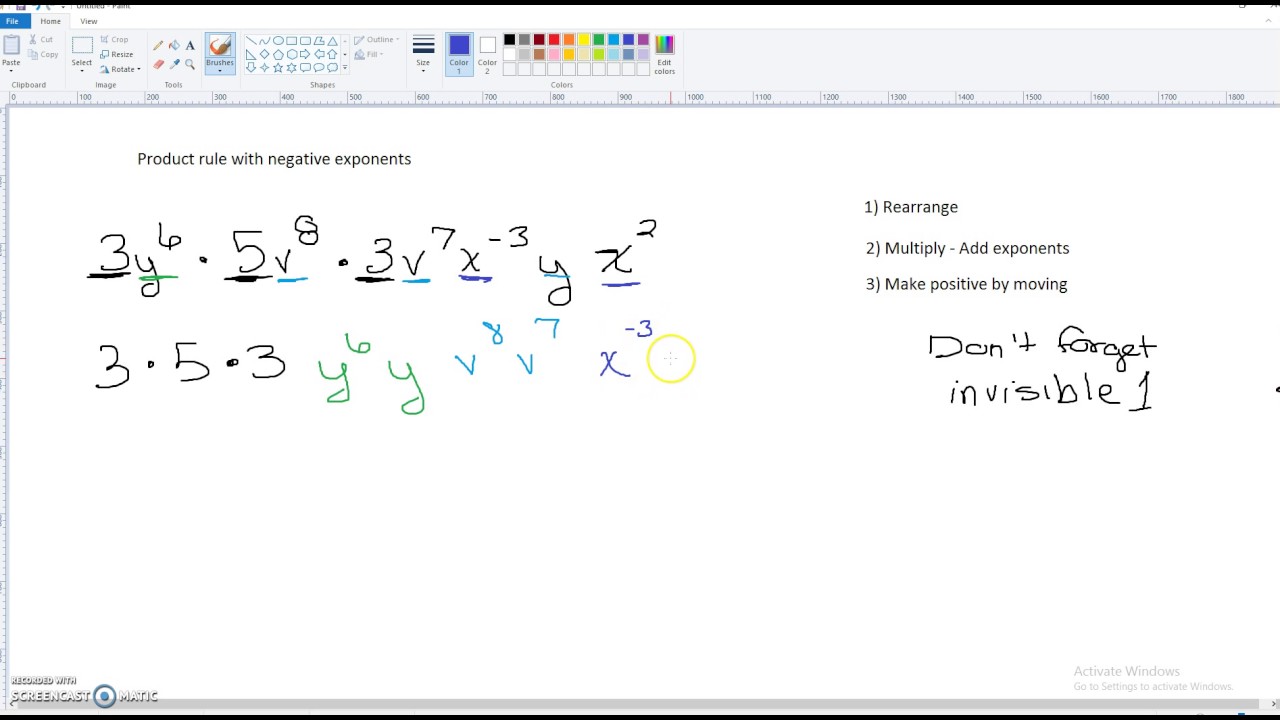 negative exponent rule reciprocal negative exponent rule reciprocal