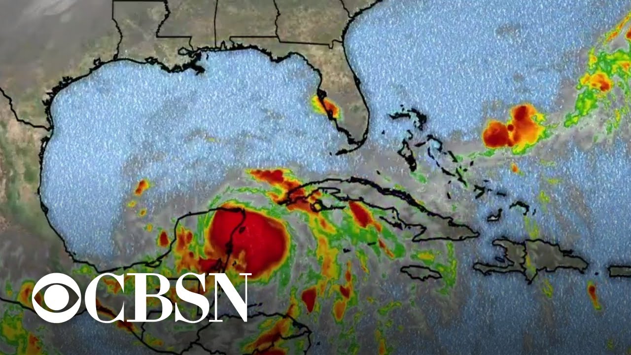 Hurricane warnings in effect along Gulf Coast as Zeta nears - YouTube
