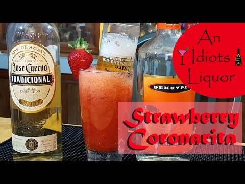 Strawberry Coronarita - A Strawberry Margarita with Corona for Cinco de Mayo