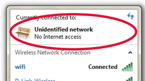fix unidentified network or 