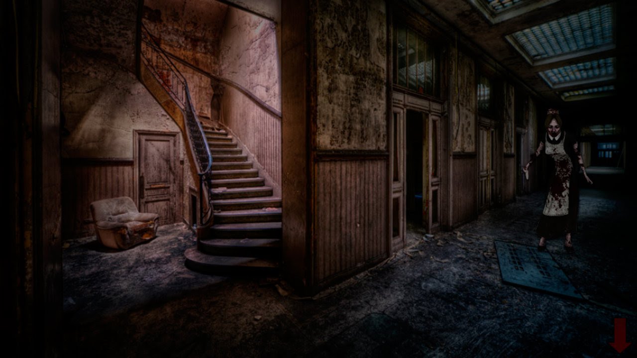 Игра horror house. Abandoned House игра. Страшный коридор. Коридор заброшенного здания. Заброшенный дом.