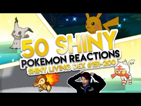 50 INSANE Shiny Pokemon Live Reactions! | Shiny Living Dex #151-200 | Pokemon Sun and Moon