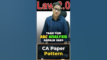 CA Inter Law Paper Pattern in 30 Seconds! 📚⚖️ | CA Siddharth Agarwal
