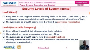 Lecture Video1_17EE81_Module-5_PS Reliability & Security-Introduction,Security Levels_R.Gunasekari
