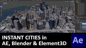 Google Maps 3D data into Blender and Element3d / After Effects - instant cities!