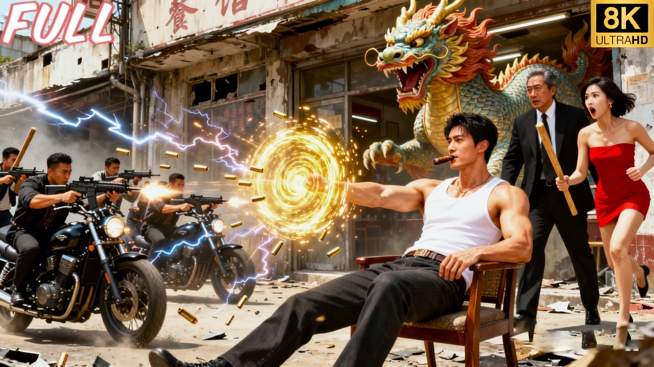 Mafia persigue a magnate e hija, dios de la guerra los salva, magnate le cas a su hija con él.