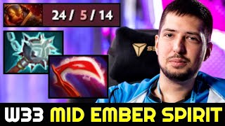 W33 destroy Enemies with Unstoppable Ember Spirit 7.28 Dota 2