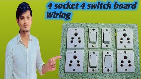 How to make an extension box |4Sockets+4Swithes box wiring |TrendingExtension box wiring