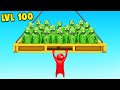 1 vs 100 ZOMBIE HORDE in Gang Beasts!