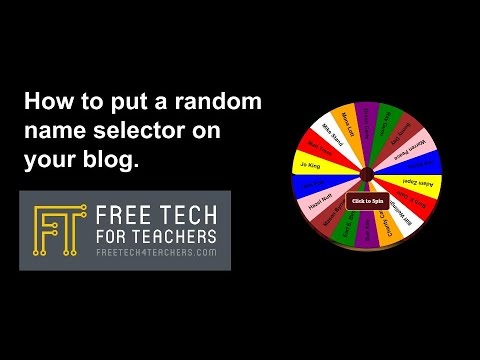 Free Technology For Teachers Random Name Picker