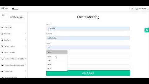 eSchool- How to manage Live Online Class as a teacher