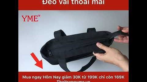 YTO1 Túi tote có khóa miệng Nam Nữ  YME đi làm đi học đựng được máy tính 13.5inh