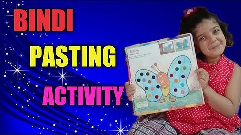Amazing And Easy Bindi Pasting Activities | Bindi Pasting | Bindi Pasting Butterfly |